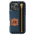 Personalized Denim Zipper Leather Patch iPhone Case